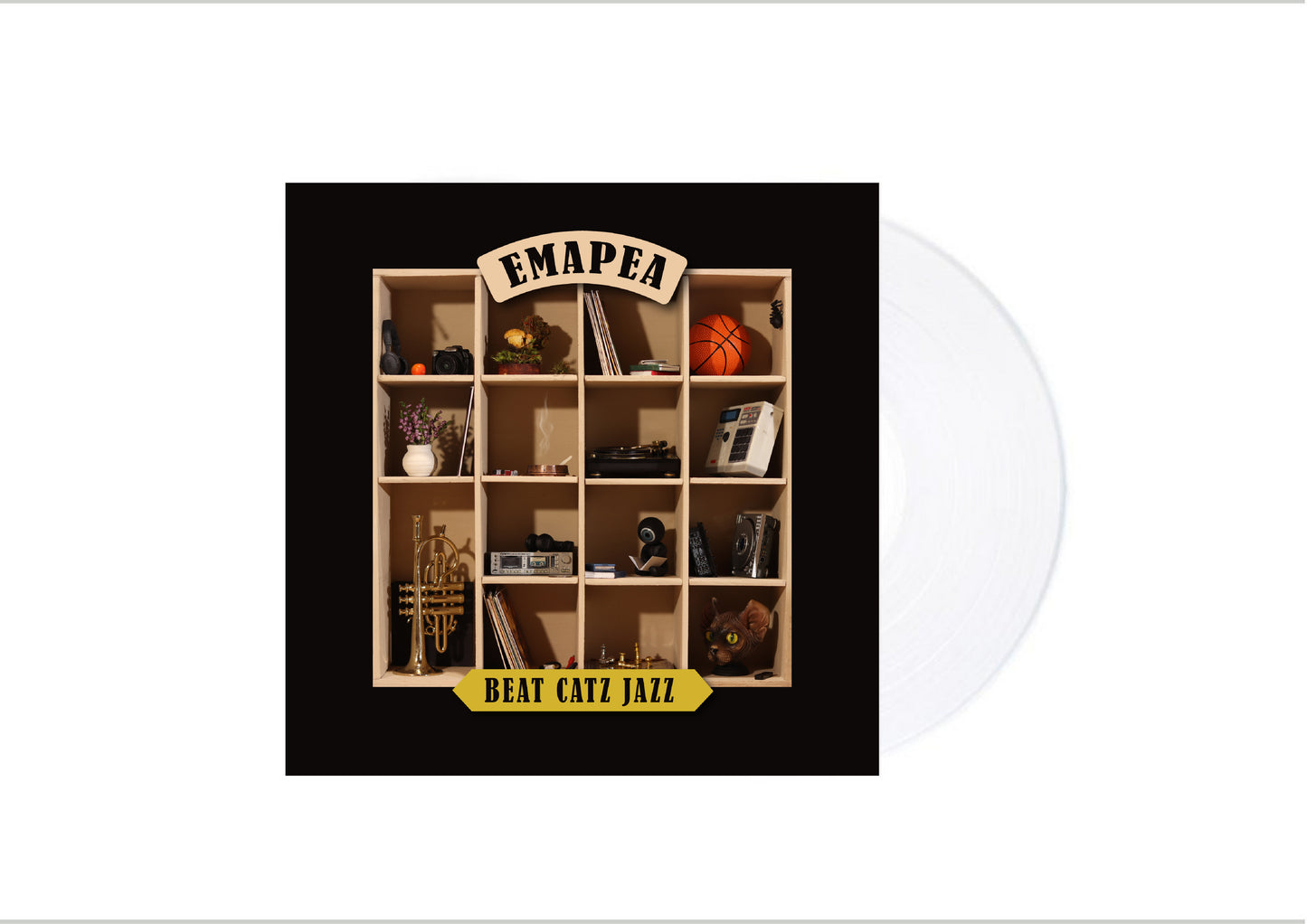 Beat Catz Jazz - Emapea Vinyl LP Front Transparent 