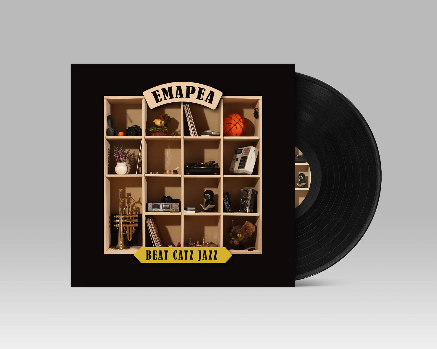 Beat Catz Jazz - Emapea Vinyl LP Front Black 