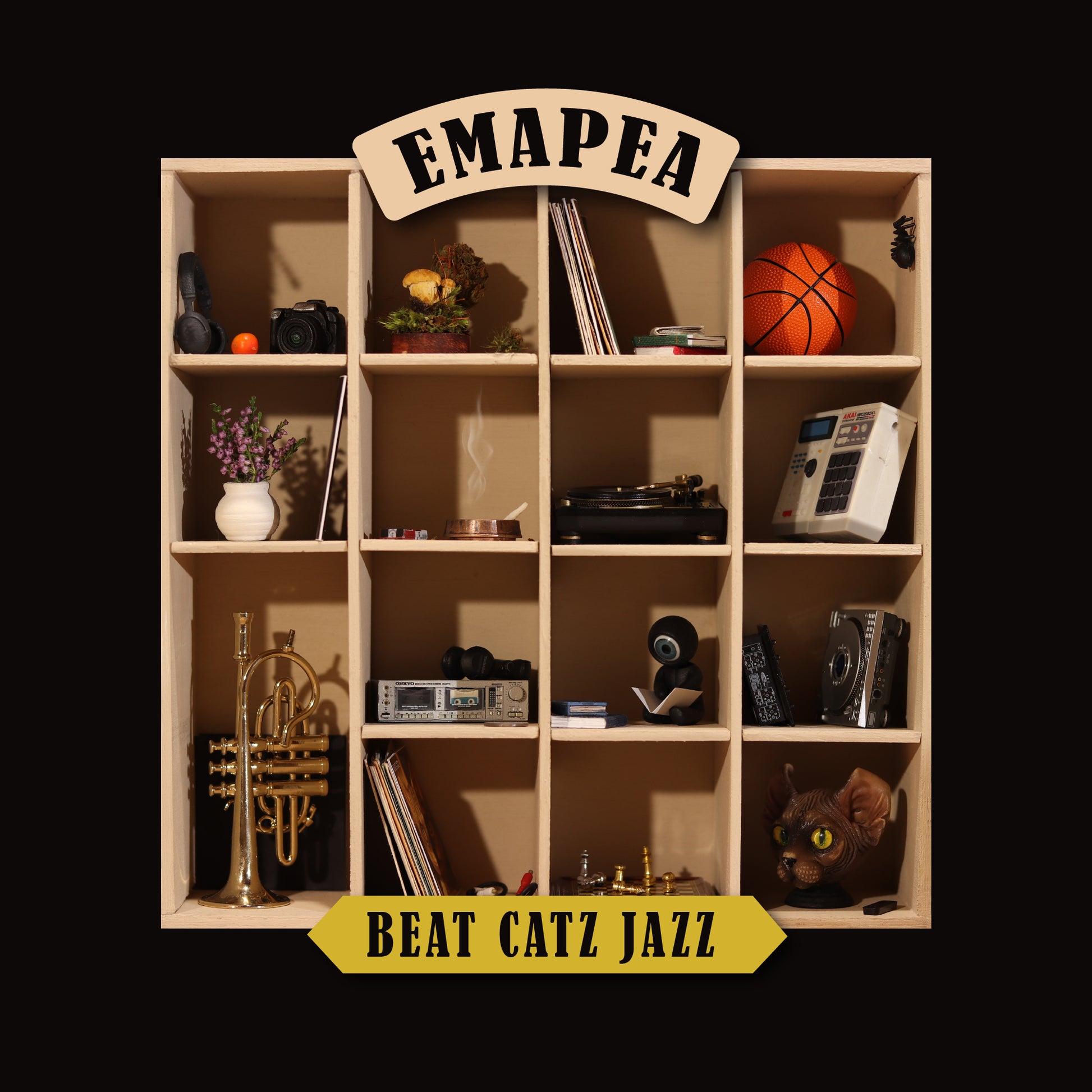 Emapea - Beat Catz Jazz LP | Boom Bap & Jazz-Hop Vinyl Album Cover Art