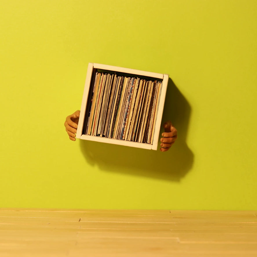 Mimistopmotion stop motion video animation for sale Record Box Picture of Vinyls